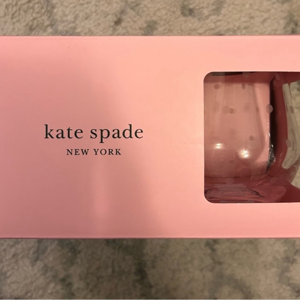Kate Spade New York Larabee Dot 4 pcs stemless wine glasses